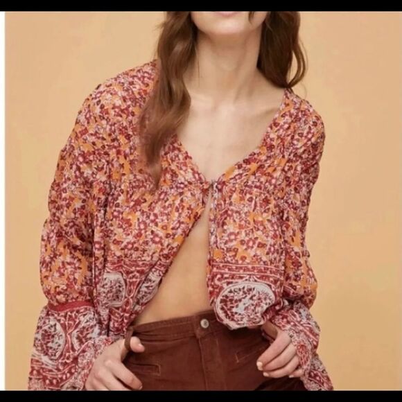 New Free people Lorraine Kimono tunic size XS - Picture 1 of 8